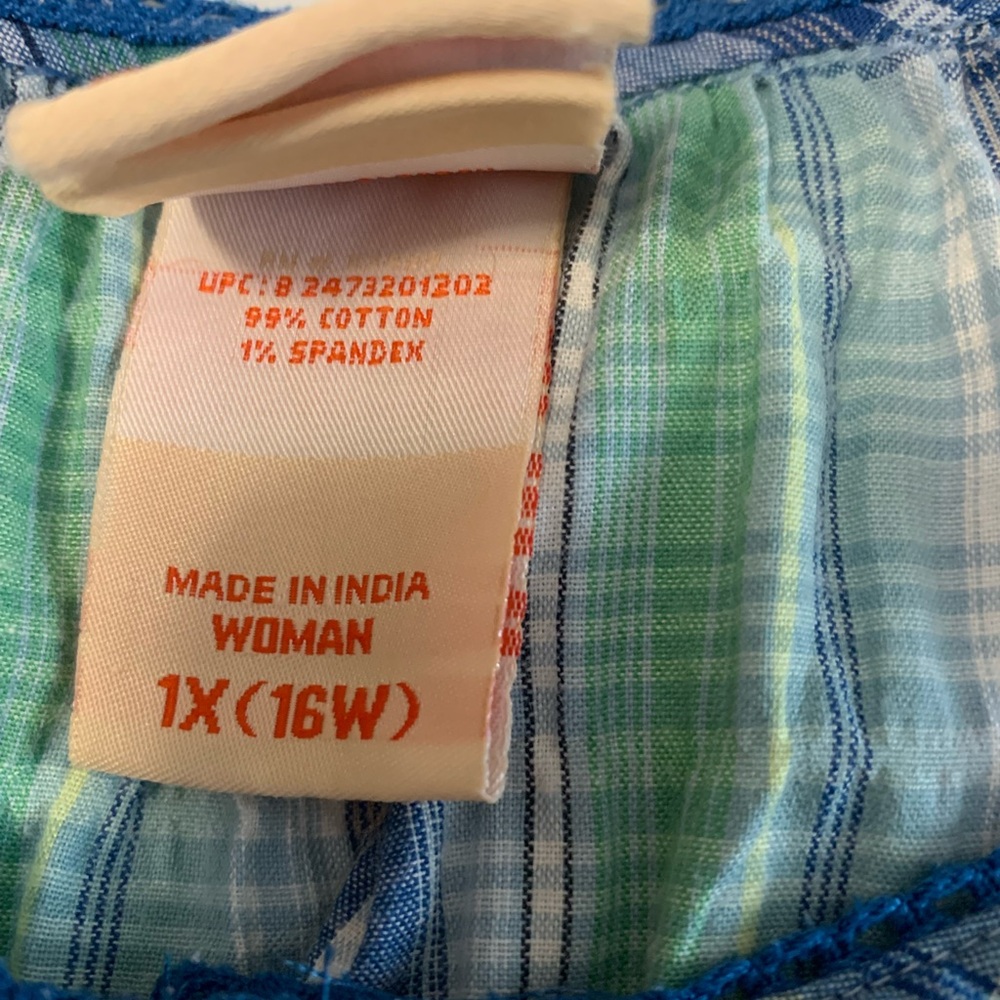 Faded Glory Plaid Top - Picture 7 of 16